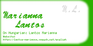 marianna lantos business card